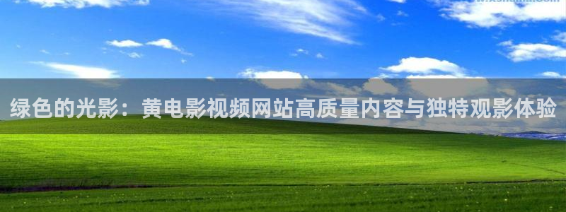 浮力影院520984：绿色的光影：黄电影视频网站高质量内容与独特观影体验